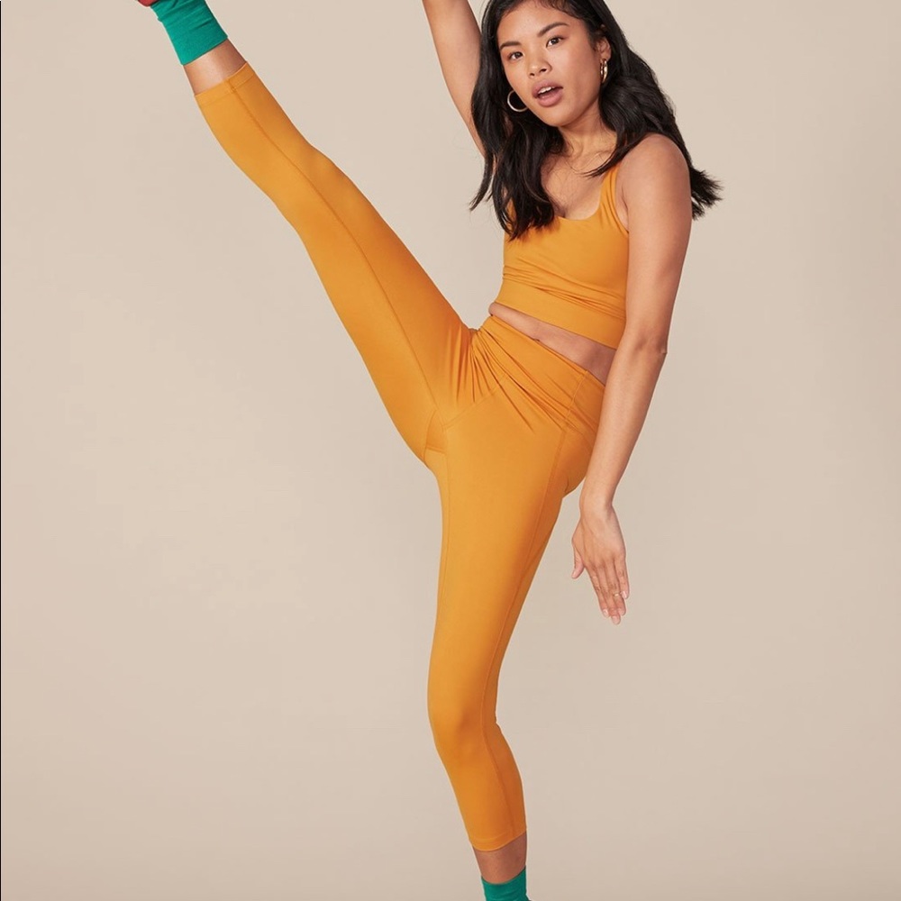 Girlfriend Collective set in Honey